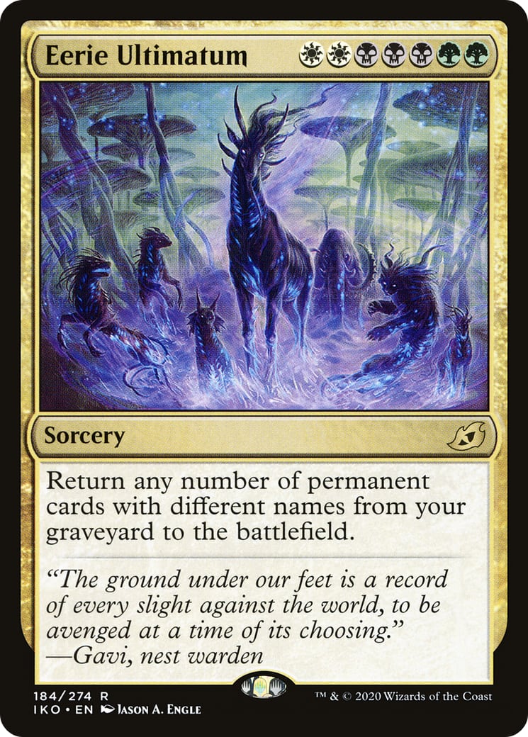 Eerie Ultimatum – Ikoria: Lair of Behemoths 184 – Magic: The Gathering single card | Lichcards Hauptbild