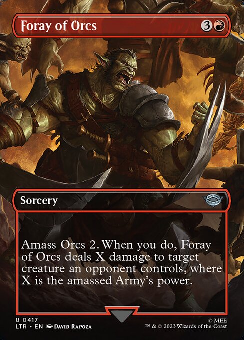 Foray of Orcs – The Lord of the Rings: Tales of Middle-earth (LTR-417) Magic: The Gathering card | LC-REM-20260804-15150950875468-ef083f43-4748-42e6-bc22-fc2570db5ca3