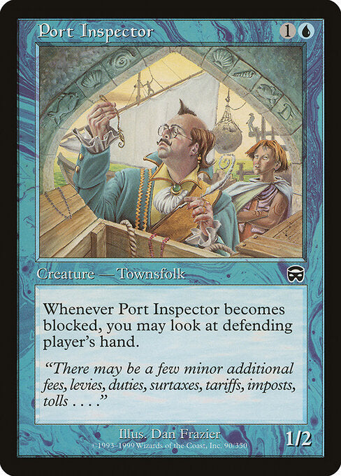 Port Inspector – Mercadian Masques (MMQ-90) Magic: The Gathering card Image principale du produit