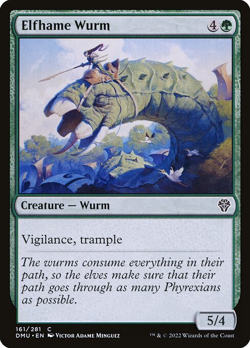 Elfhame Wurm – Dominaria United (DMU-161) Magic: The Gathering card