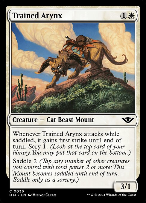 Trained Arynx – Outlaws of Thunder Junction (OTJ-36) Magic: The Gathering card | LC-REM-20260804-15610380943692-ef32a5f8-f69d-47dc-a800-4f0ddf4eada5