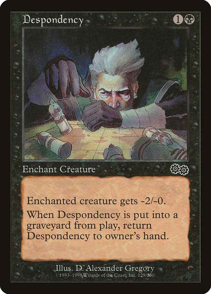 Magic-kaart Despondency USG-129 uit Urza's Saga (Common)
