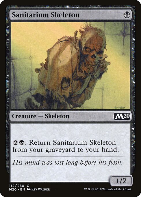 Sanitarium Skeleton – Core 2020 (M20-112) Magic: The Gathering card