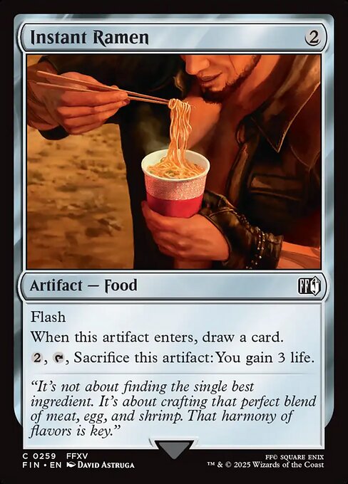 Instant Ramen – Final Fantasy (FIN-259) Magic: The Gathering card | LC-REM-20260804-15543934746956-ef7011f4-fc08-4b15-973d-d15357cbe744