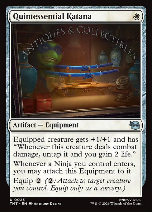Quintessential Katana – Teenage Mutant Ninja Turtles (TMT-23) Magic: The Gathering card Hoofdafbeelding