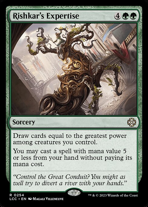Rishkar's Expertise – Commander: The Lost Caverns of Ixalan (LCC-254) Magic: The Gathering card Main image