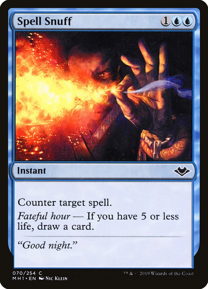 Spell Snuff - Modern Horizons (Common) [MH1-70] Hauptbild