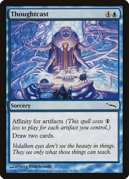 Thoughtcast – Mirrodin (MRD-54) Magic: The Gathering card | LC-REM-20260804-15617495925068-efb965a7-877a-4302-b507-25b0a9e32d9b