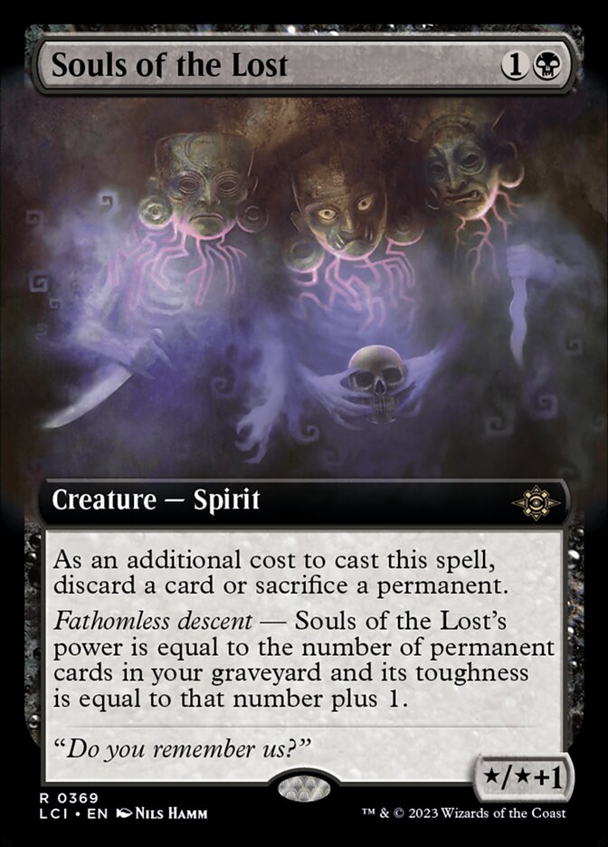 Magic-kaart Souls of the Lost LCI-369 uit The Lost Caverns of Ixalan (Rare) Imagen principal del producto