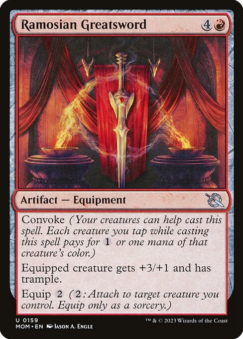 Ramosian Greatsword – March of the Machine (MOM-159) Magic: The Gathering card