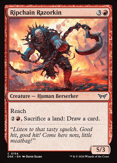 Ripchain Razorkin – Duskmourn: House of Horror (DSK-154) Magic: The Gathering card | LC-REM-20260804-15715814768972-effad662-3309-434c-addc-4394db1f359c Immagine principale del prodotto