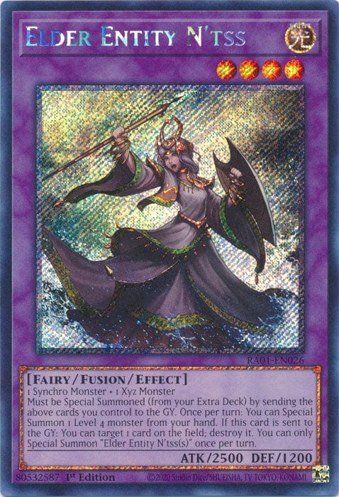 Elder Entity N'tss (Platinum Secret Rare) - RA01-EN026 - Platinum Secret Rare - 1st Edition