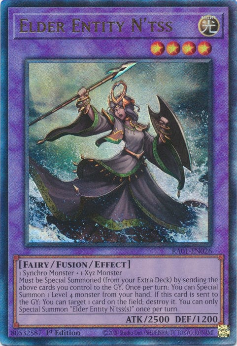 Elder Entity N'tss (PUR) - RA01-EN026 - Prismatic Ultimate Rare - 1st Edition