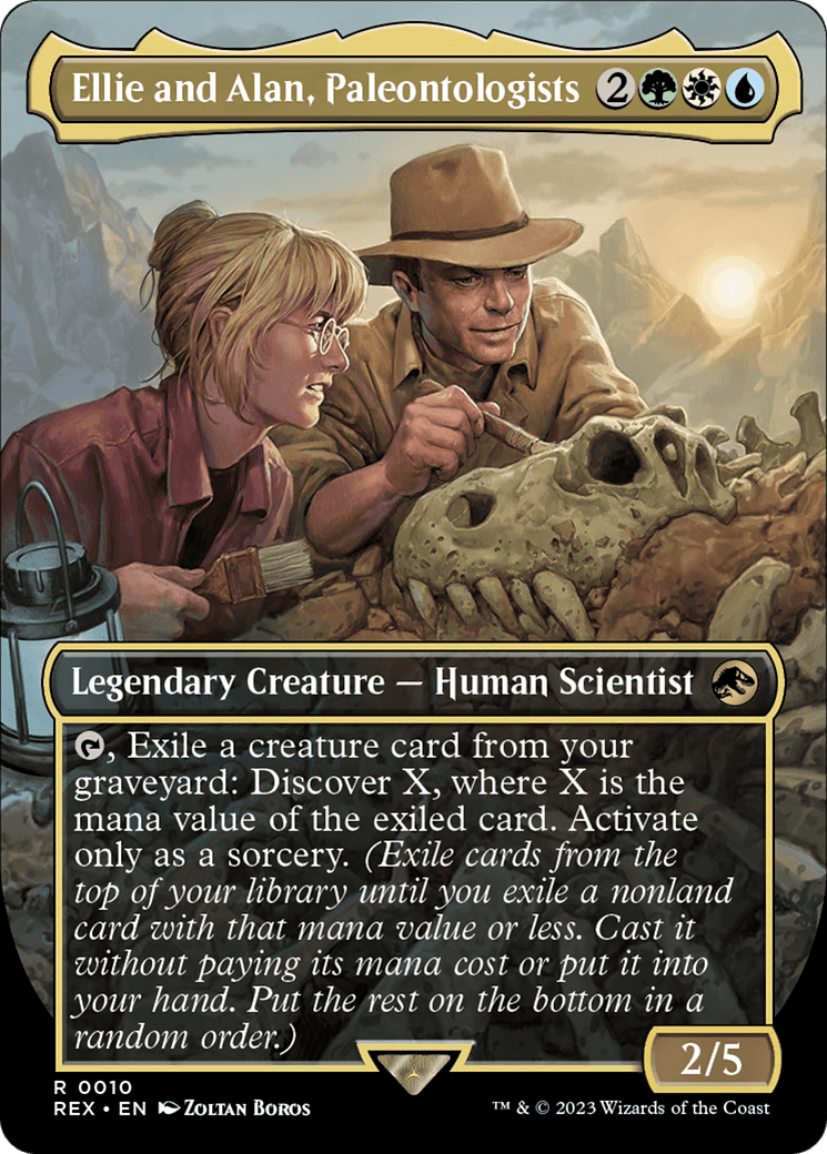 Ellie and Alan, Paleontologists - Borderless (REX)