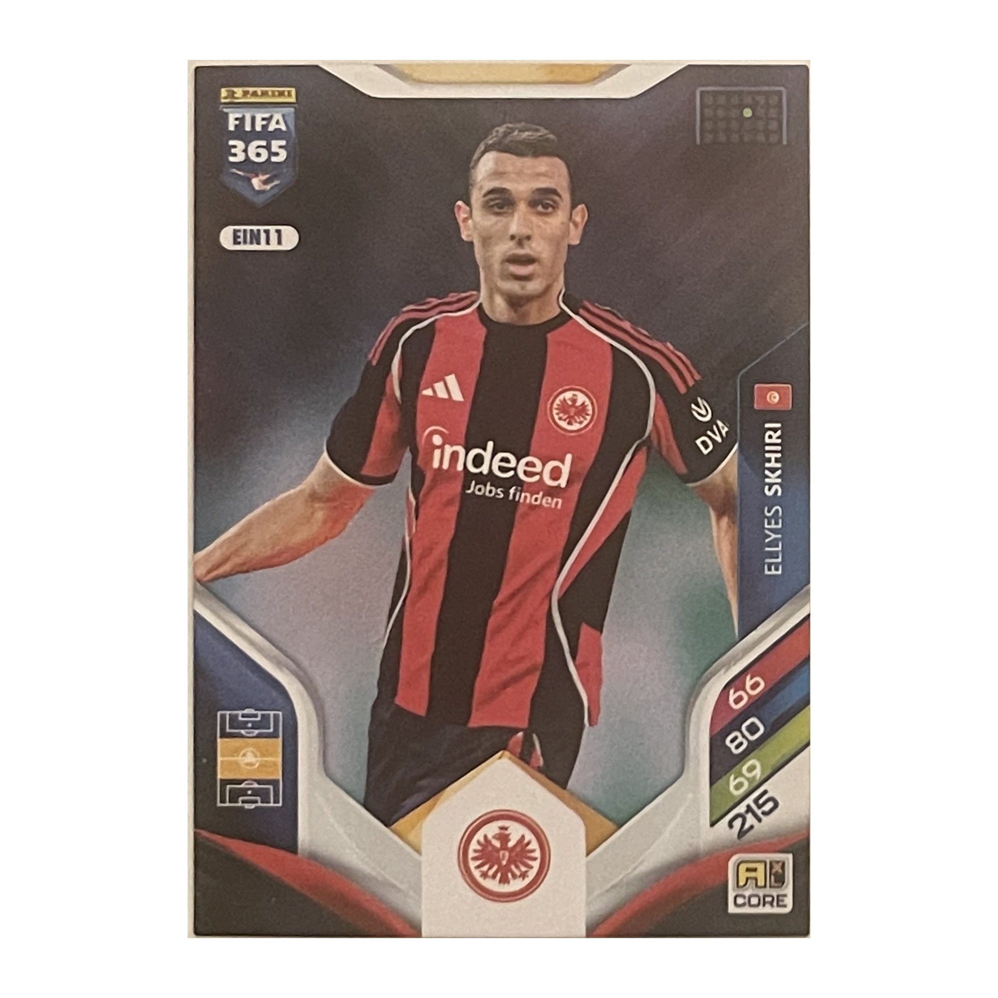 Ellyes Skhiri - Panini Adrenalyn XL FIFA 365 2026 (Core) [EIN11] - originele kaartvoorkant