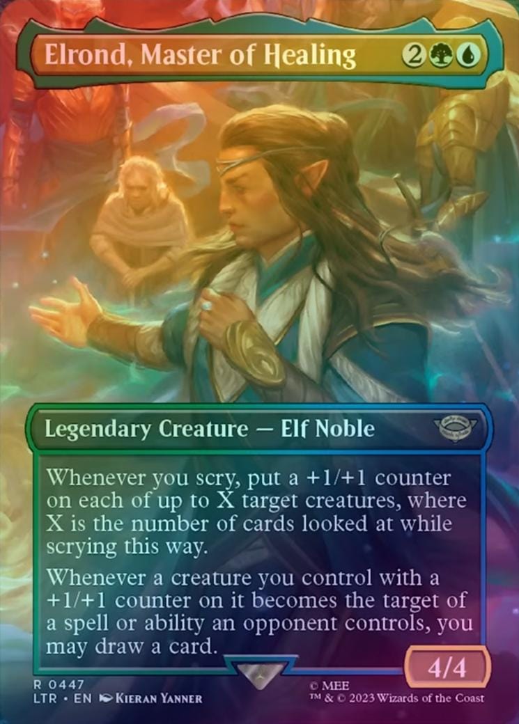 Elrond, Master of Healing - Borderless Scene (Foil) (LTR)