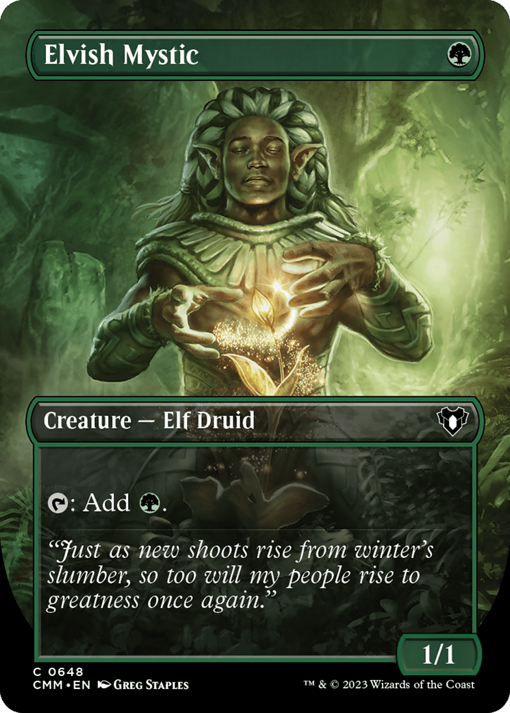 Elvish Mystic - Borderless (CMM)