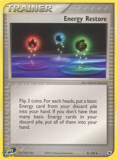 Energy Restore – EX Ruby & Sapphire 81 – Pokémon TCG single card | Lichcards