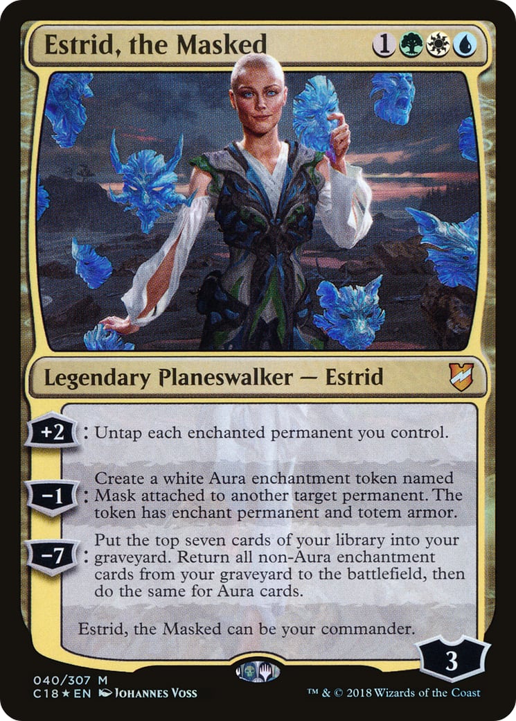Estrid, the Masked – Commander 2018 40 – Magic: The Gathering single card | Lichcards Main image