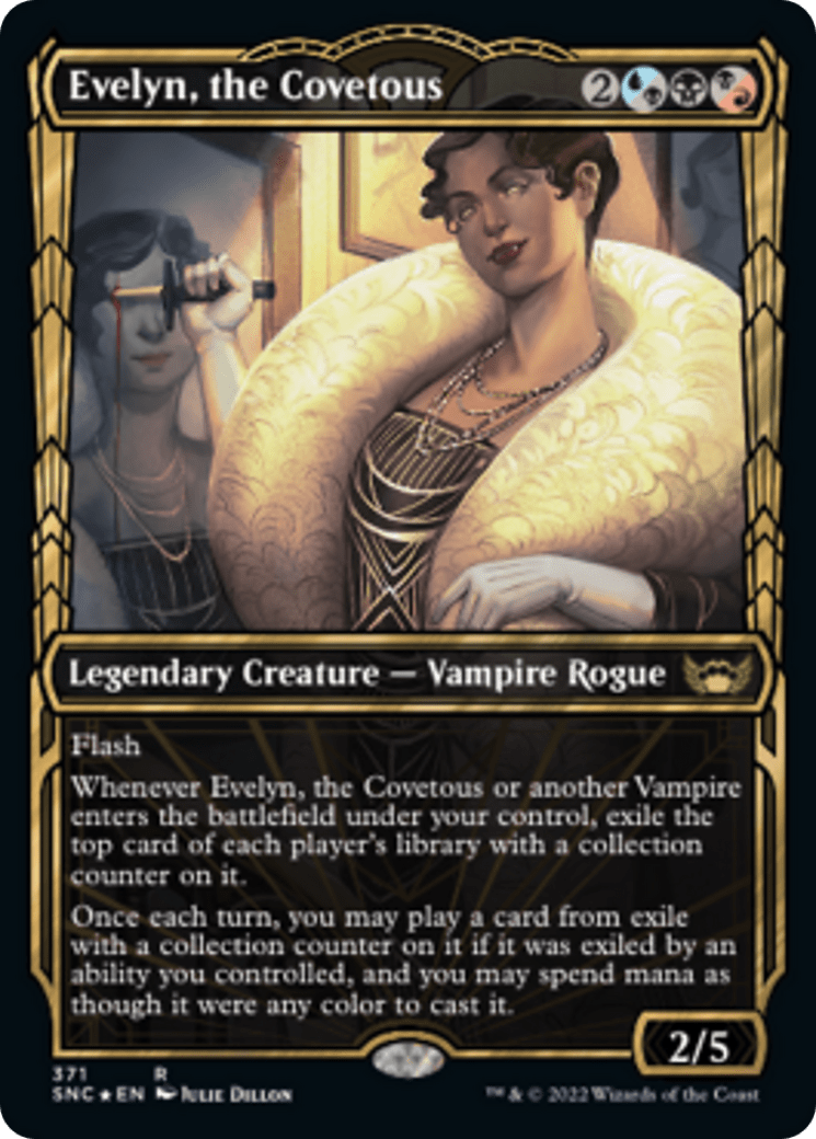 Evelyn, the Covetous - Golden Age Gilded Foil (Foil) (SNC)