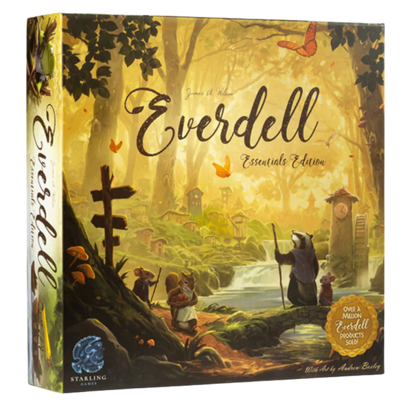 Everdell Essentials Edition Engelse doos voor- en zijaanzicht