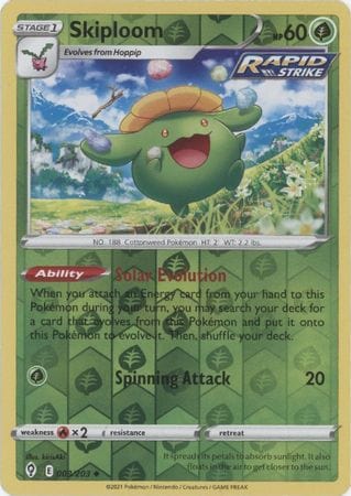 Evolving Skies - 003/203 - Skiploom - Reverse Holo