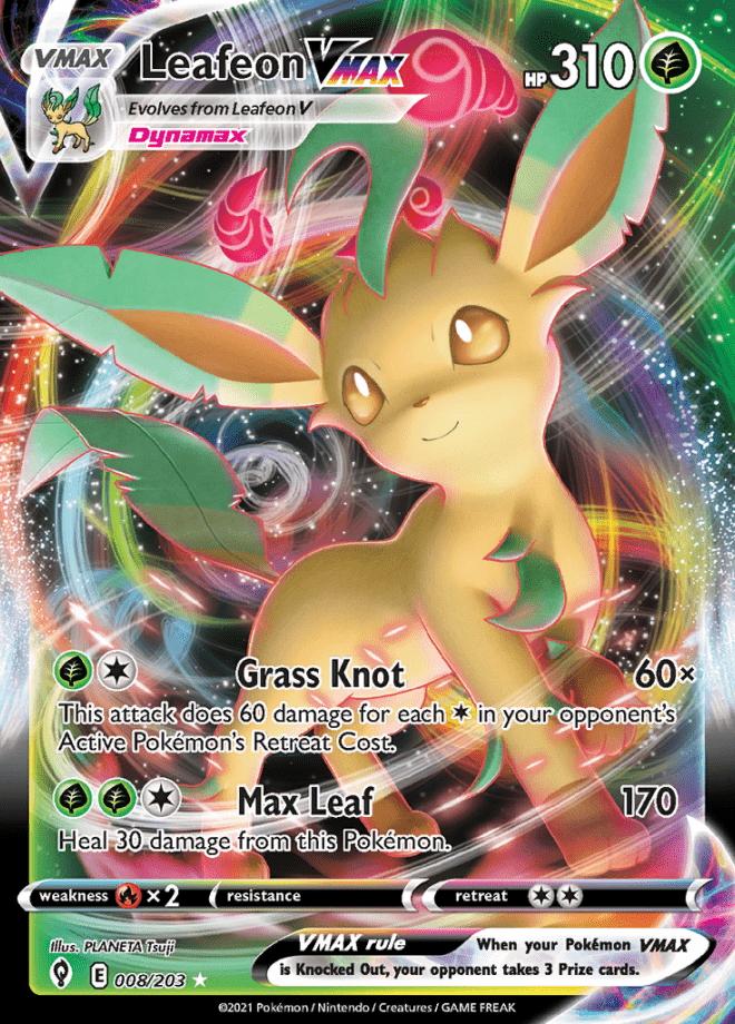 Evolving Skies - 008/203 - Leafeon VMAX