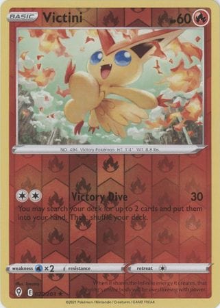 Evolving Skies - 020/203 - Victini - Reverse Holo