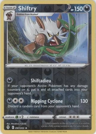 Evolving Skies - 097/203 - Shiftry - Reverse Holo