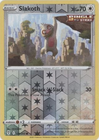 Evolving Skies - 129/203 - Slakoth - Reverse Holo