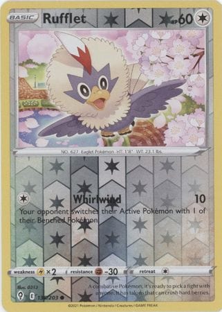 Evolving Skies - 136/203 - Rufflet - Reverse Holo