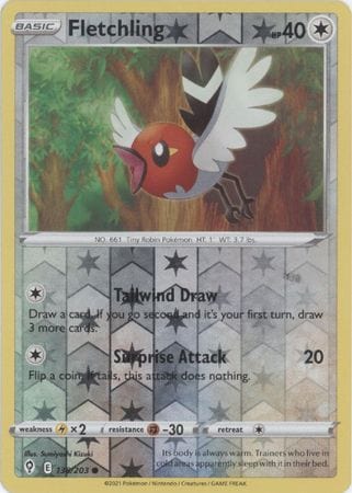 Evolving Skies - 138/203 - Fletchling - Reverse Holo