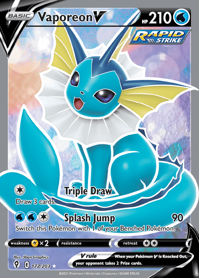 Evolving Skies - 172/203 - Vaporeon V