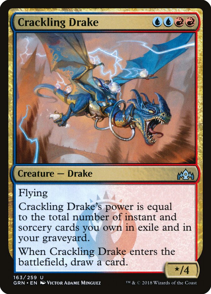 Crackling Drake - Guilds of Ravnica (Uncommon) [GRN-163]