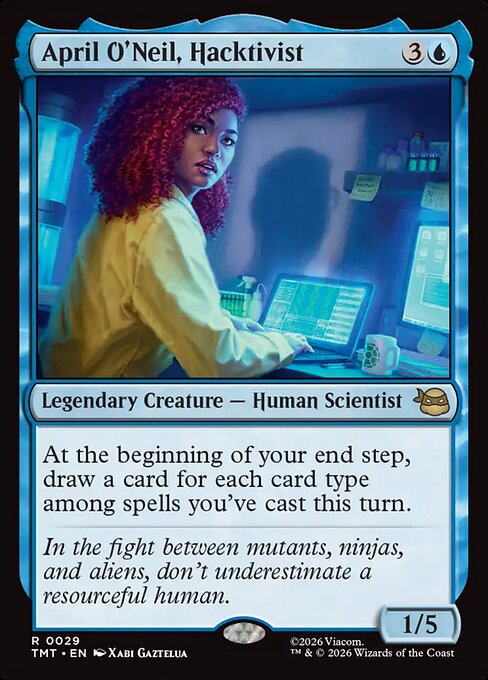 April O'Neil, Hacktivist – Teenage Mutant Ninja Turtles (TMT-29) Magic: The Gathering card Hoofdafbeelding