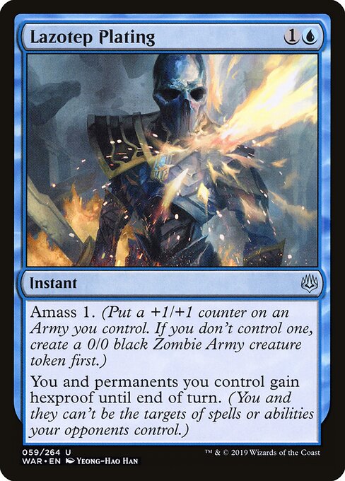 Lazotep Plating – War of the Spark (WAR-59) Magic: The Gathering card | LC-REM-20260804-15711424119116-f03b5405-6016-405b-a504-a454731b9276 Main image