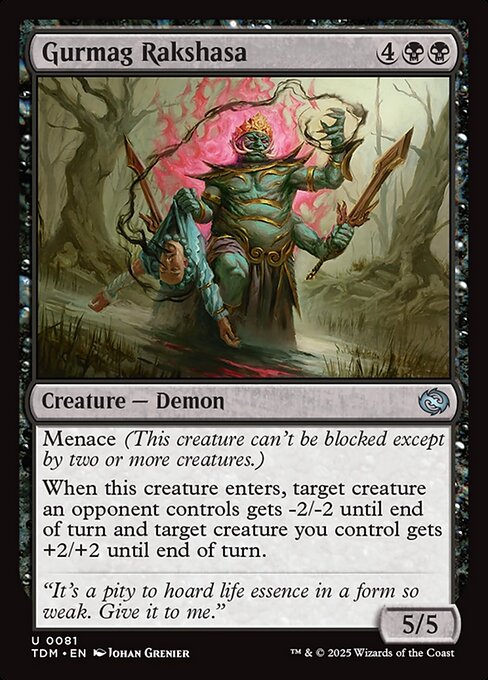Gurmag Rakshasa – Tarkir: Dragonstorm (TDM-81) Magic: The Gathering card | LC-REM-20260804-15401862136140-f05ad909-8860-473b-9a30-a322f7670b32