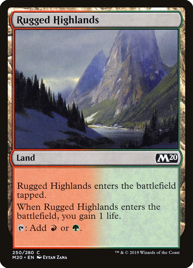 Rugged Highlands - Core 2020 (Common) [M20-250] Hoofdafbeelding