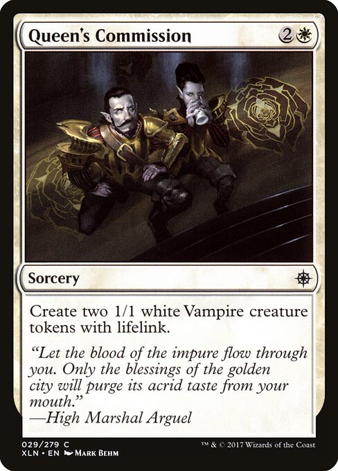 Queen's Commission – Ixalan (XLN-29) Magic: The Gathering card
