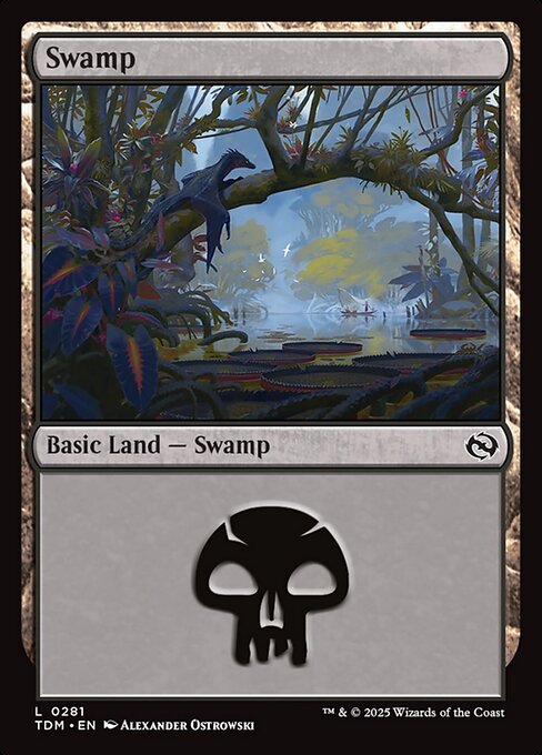 Swamp – Tarkir: Dragonstorm (TDM-281) Magic: The Gathering card