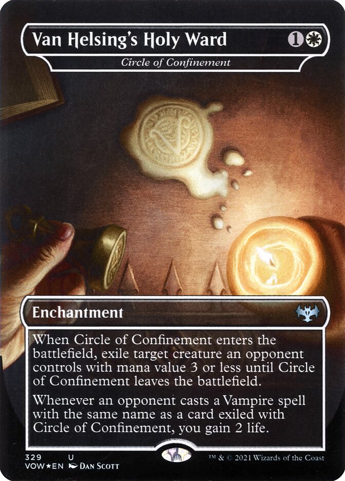 Magic-kaart Circle of Confinement VOW-329 uit Innistrad: Crimson Vow (Uncommon) Imagen principal del producto