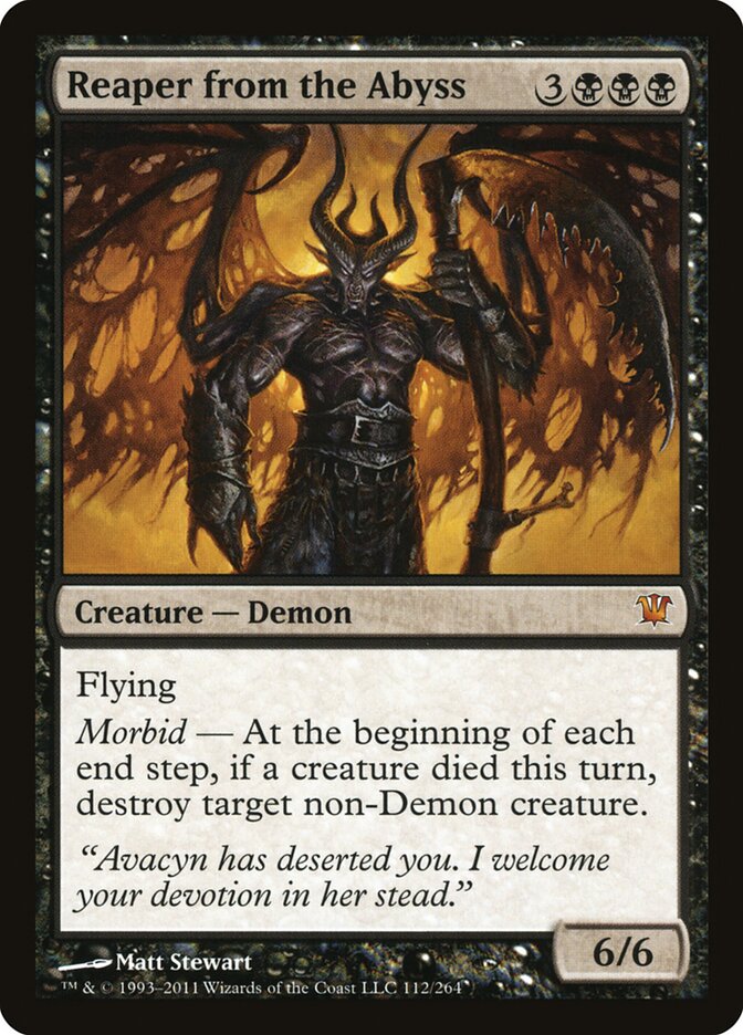 Magic-kaart Reaper from the Abyss ISD-112 uit Innistrad (Mythic) Image principale du produit