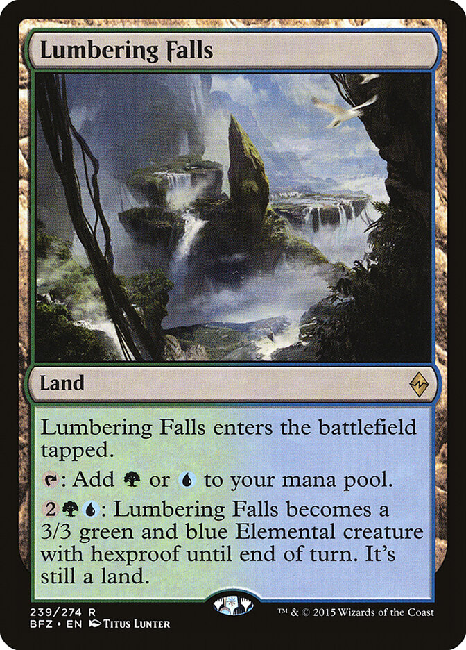 Lumbering Falls - Battle for Zendikar (Rare) [BFZ-239]