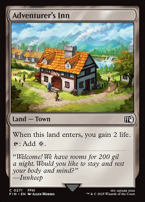 Adventurer's Inn – Final Fantasy (FIN-271) Magic: The Gathering kaart