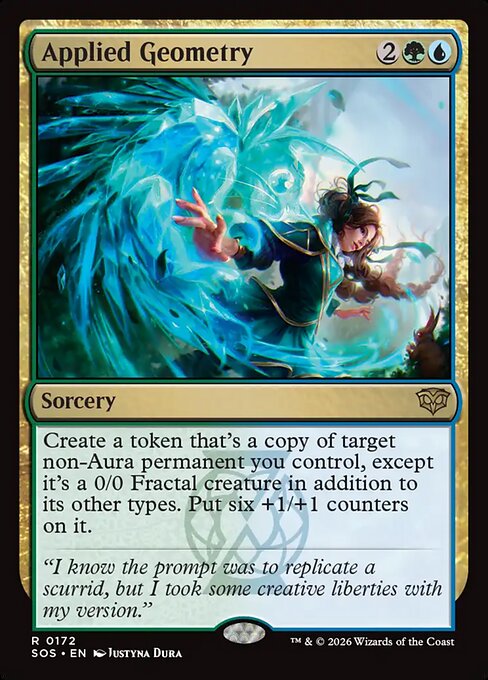 Applied Geometry – Secrets of Strixhaven (SOS-172) Magic: The Gathering card Hauptbild