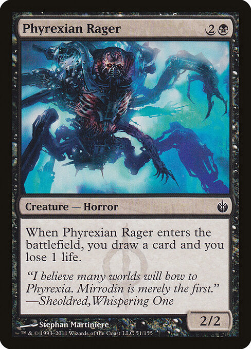 Phyrexian Rager – Mirrodin Besieged (MBS-51) Magic: The Gathering card