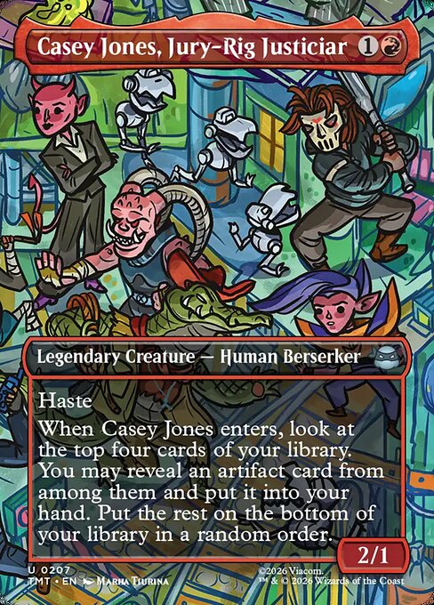 Casey Jones, Jury-Rig Justiciar – Teenage Mutant Ninja Turtles (TMT-207) Magic: The Gathering card | LC-REM-20260804-15631614837068-f1210cc4-b968-4454-b314-4e9af9f56946