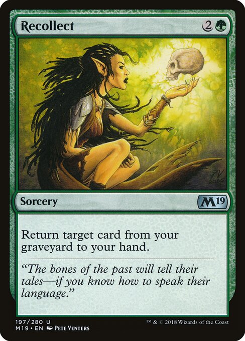 Recollect – Core Set 2019 (M19-197) Magic: The Gathering card | LC-REM-20260804-15711419007308-f127214f-3e91-4988-b593-1568d0ae1718 Image principale du produit