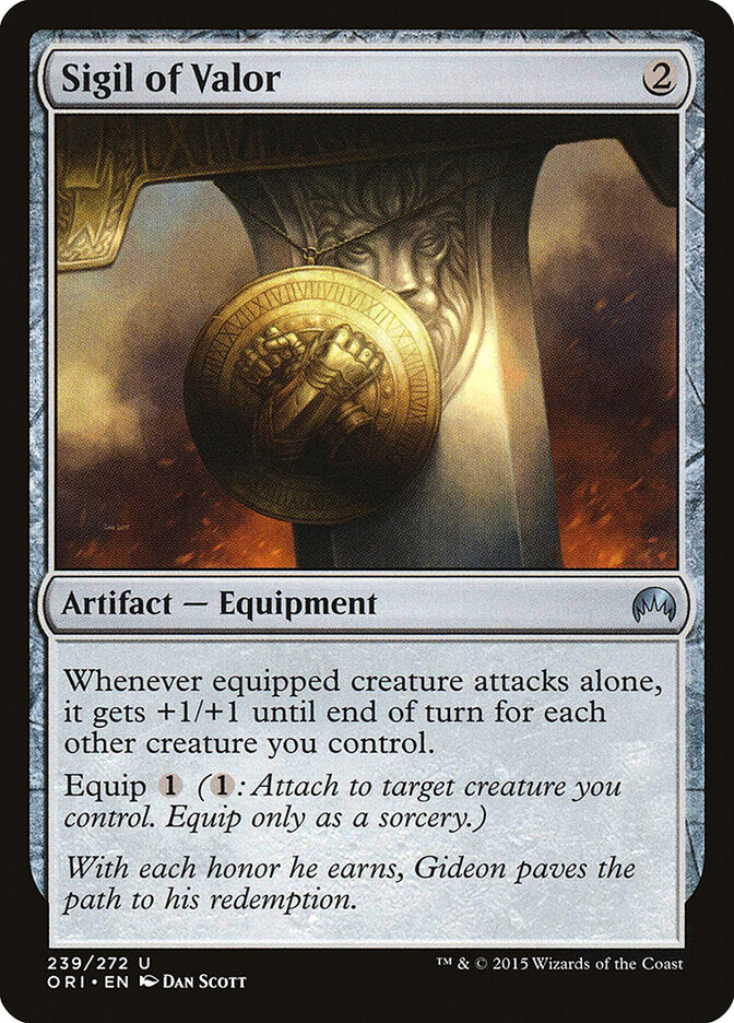 Sigil of Valor - Magic Origins (Uncommon) [ORI-239] Image principale du produit
