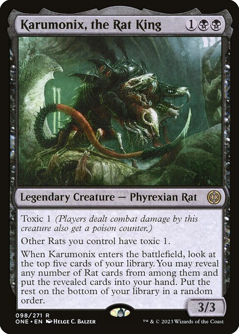 Karumonix, the Rat King – Phyrexia: All Will Be One (ONE-98) Magic: The Gathering card